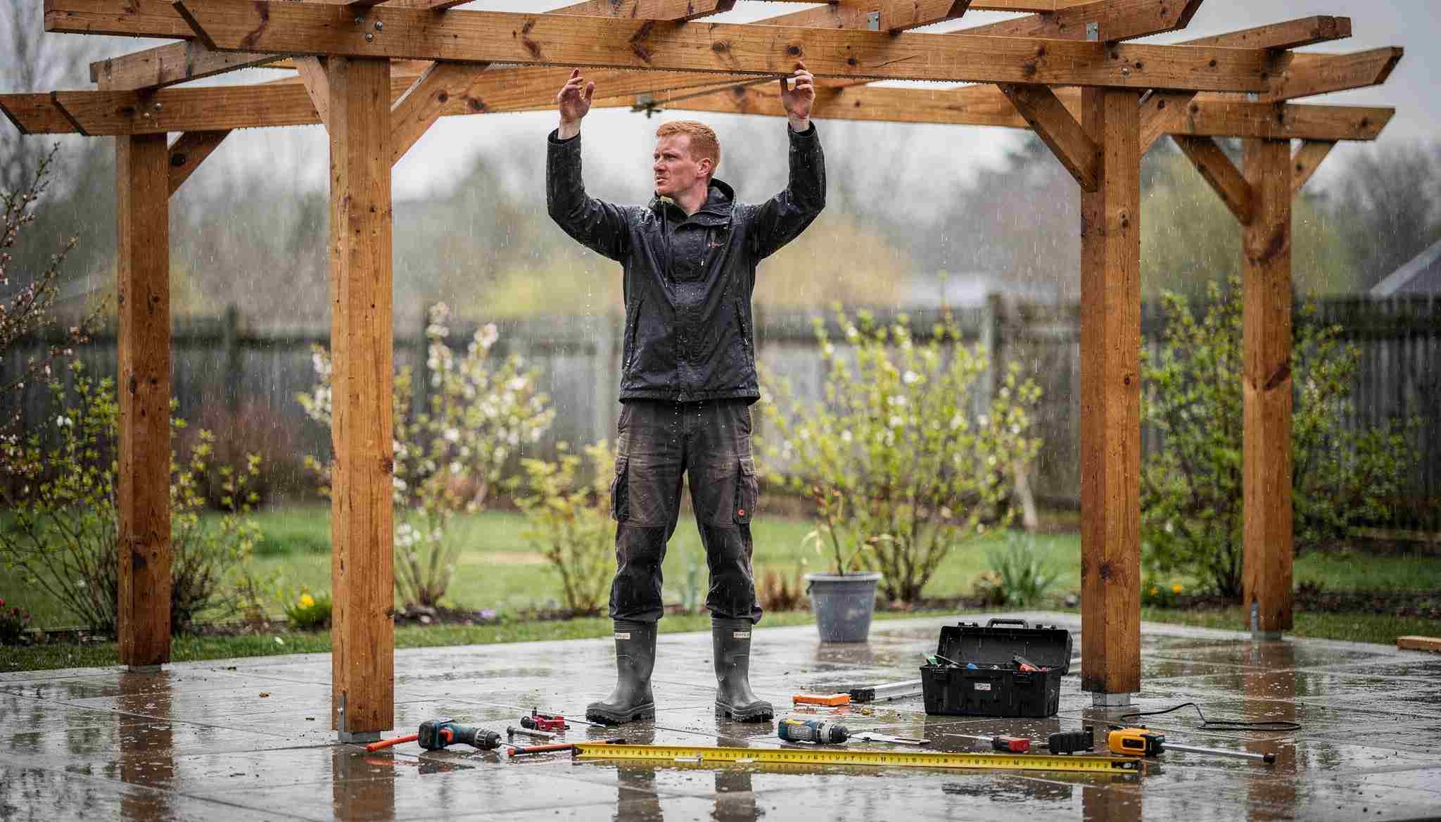 התקנת פרגולה לבד